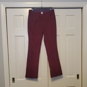 Sonoma Women's Burgundy Boot Cut Pants